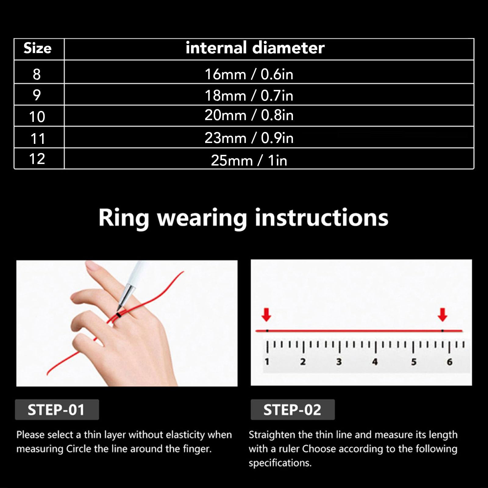 Tosuny Bague connectée Health Tracker, Bague connectée avec écran Tactile, Plusieurs Modes Sportifs, podomètre, Application Mobile, étanche IP68, avec (8 ID: 18,1 mm / 0,711 Pouce, circonférence: