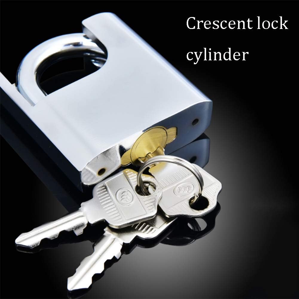 Keyed Padlocks Key Padlock, 3 Same Keys, Waterproof, Rust-Proof and Anti-Theft, Width 52/60/70mm (2/2.4/2.8in), Used for Lockers, Garages, Fences (Size : 52mm)
