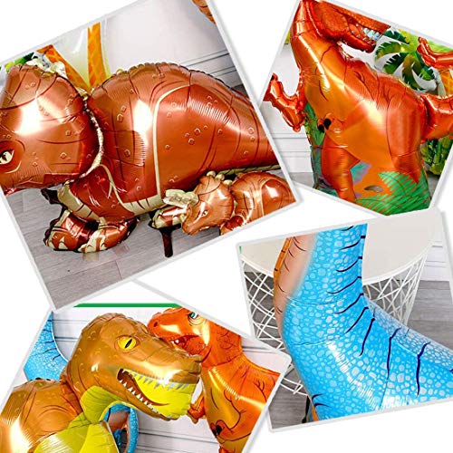 9 Stücke Folien Dinosaurier Luftballons, Dinosaurier Folienballon, Dino Luftballons Party, Folienballon Kinder Gross für… – Bild 7