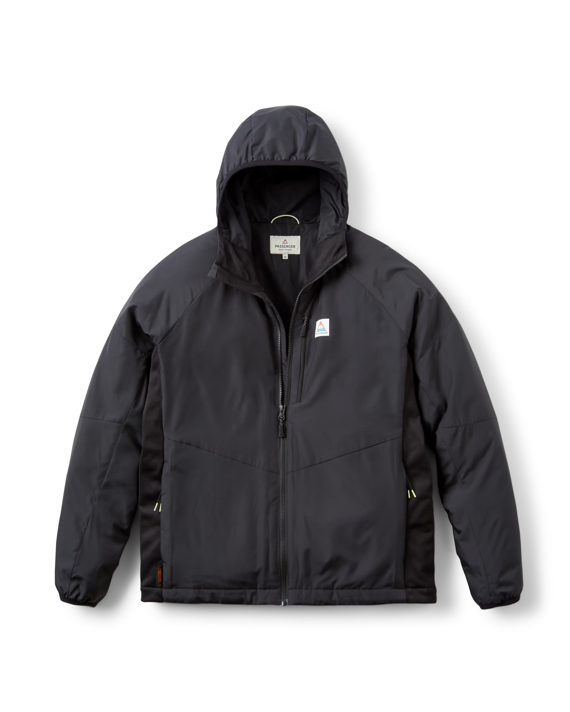 Passenger Men's Daybreak Lightweight Recycled Thermore® Insulated Jacket (UK, Alpha, L, Regular, Regular, Black)