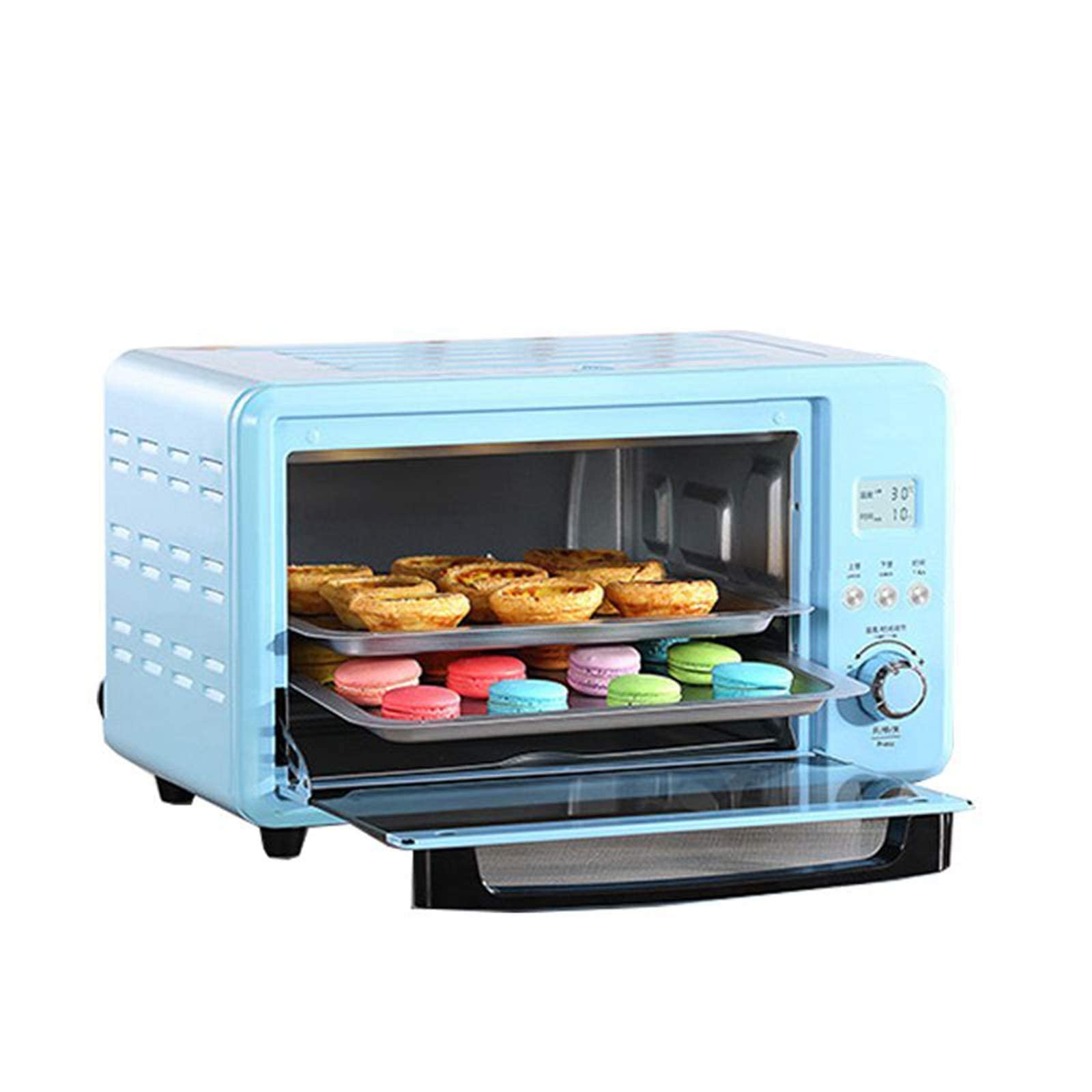 Piekarnik Mini Piekarnik Z Regulacją Temperatury Premium Konwekcyjny Piekarnik Halogenowy Idealny Do Pieczenia, Pieczenia
