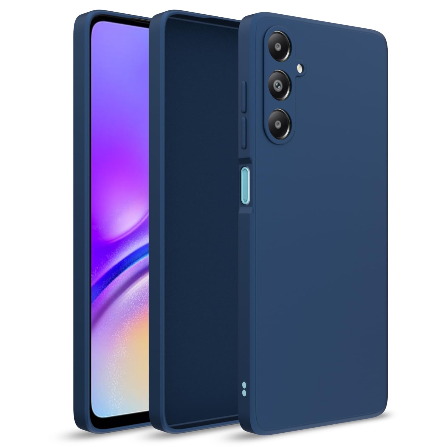Pikkme Samsung Galaxy M34 5G / F34 5G Back Cover Camera Protection Shockproof Soft Matte Silicone Back Case for Samsung Galaxy M34 5G / F34 5G (Blue)