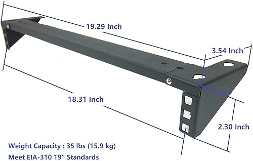 Miniatura 2 de Jingchengmei Bastidor vertical de acero de 1U de 19 pulgadas para servidores, montaje en rack plegable ligero para equipos de red y datos (2)