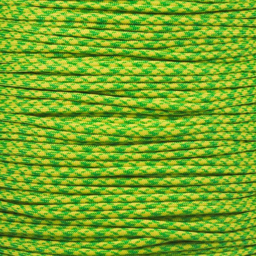 PARACORD PLANET 10 20 25 50 100 Foot Hanks and 250 1000 Foot Spools of Parachute 550 Cord Type III 7 Strand Paracord (Dayglow Camo 50 Feet)