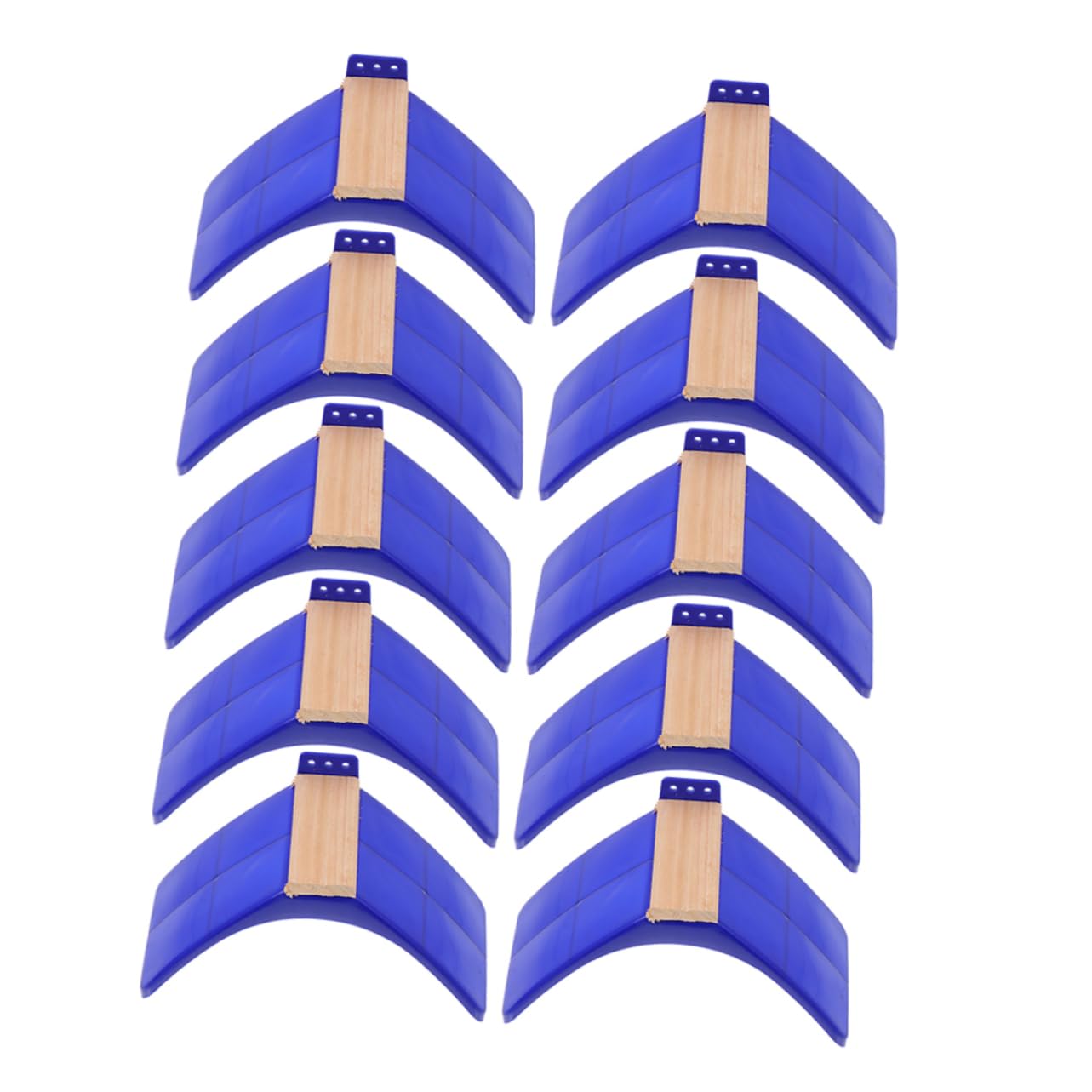 UPKOCH Lot de 10 Perchoirs à Pigeons en Bois et PP Bleu, Polis et Sûrs pour Oiseaux, Support D'activité pour Perroquets et Oiseaux, pour Cage et Entraînement