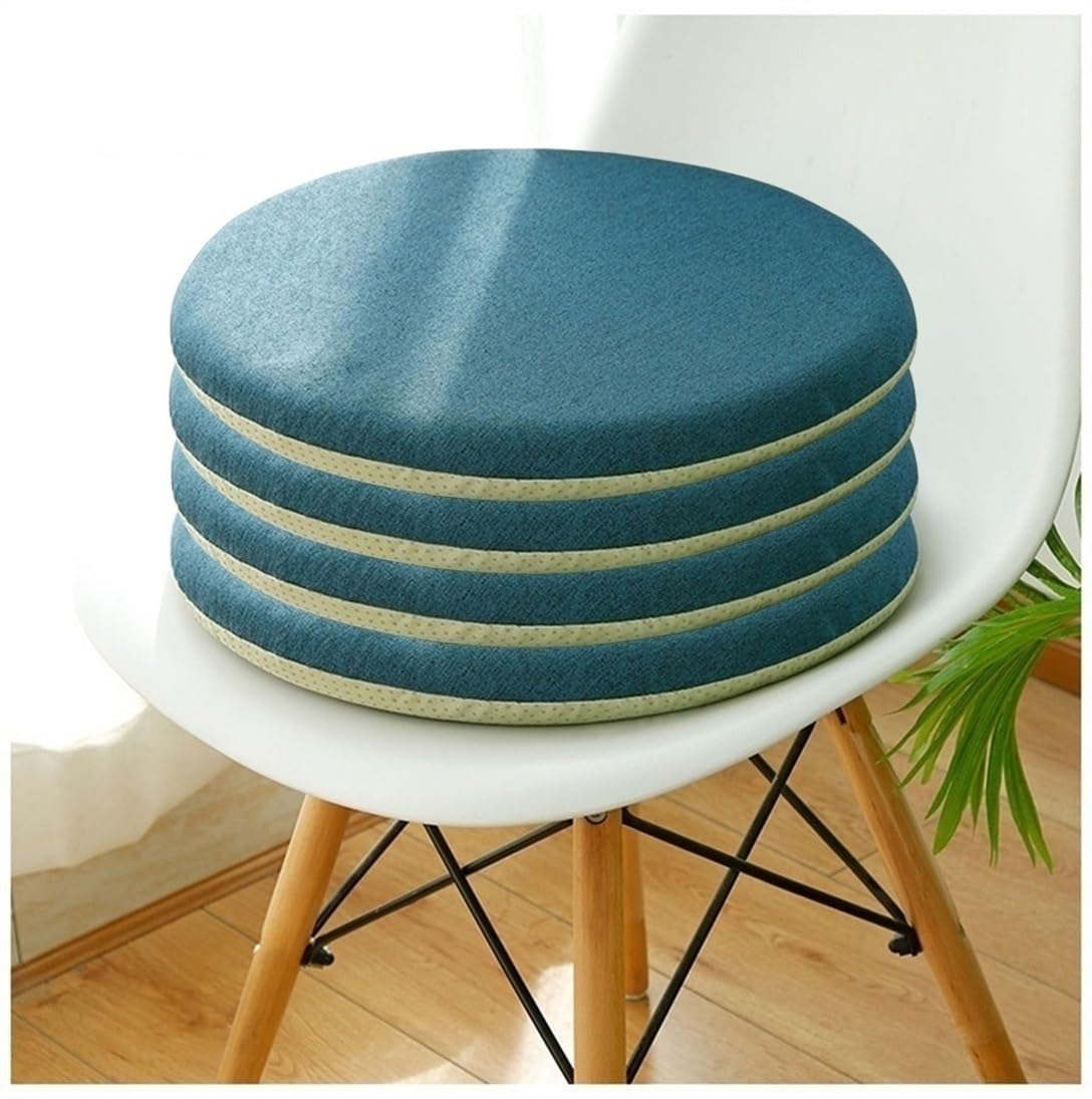 Cojín Redondo para Silla, cojín Redondo Suave de Espuma viscoelástica, Almohadillas Redondas para Silla con Cremallera para Exteriores, Taburete Alto, Comedor, Sala de Estar