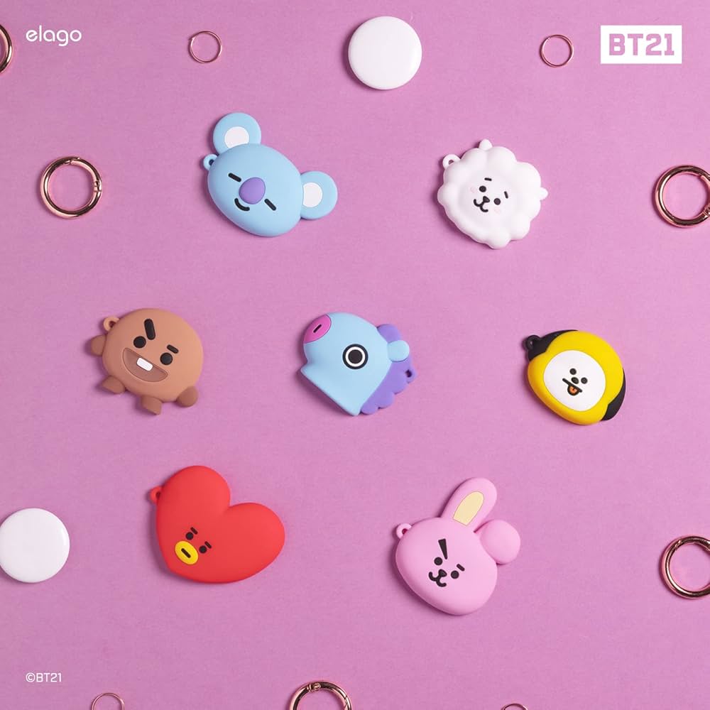 Amazon.com: elago BT21 Silicone Case Compatible with AirTag
