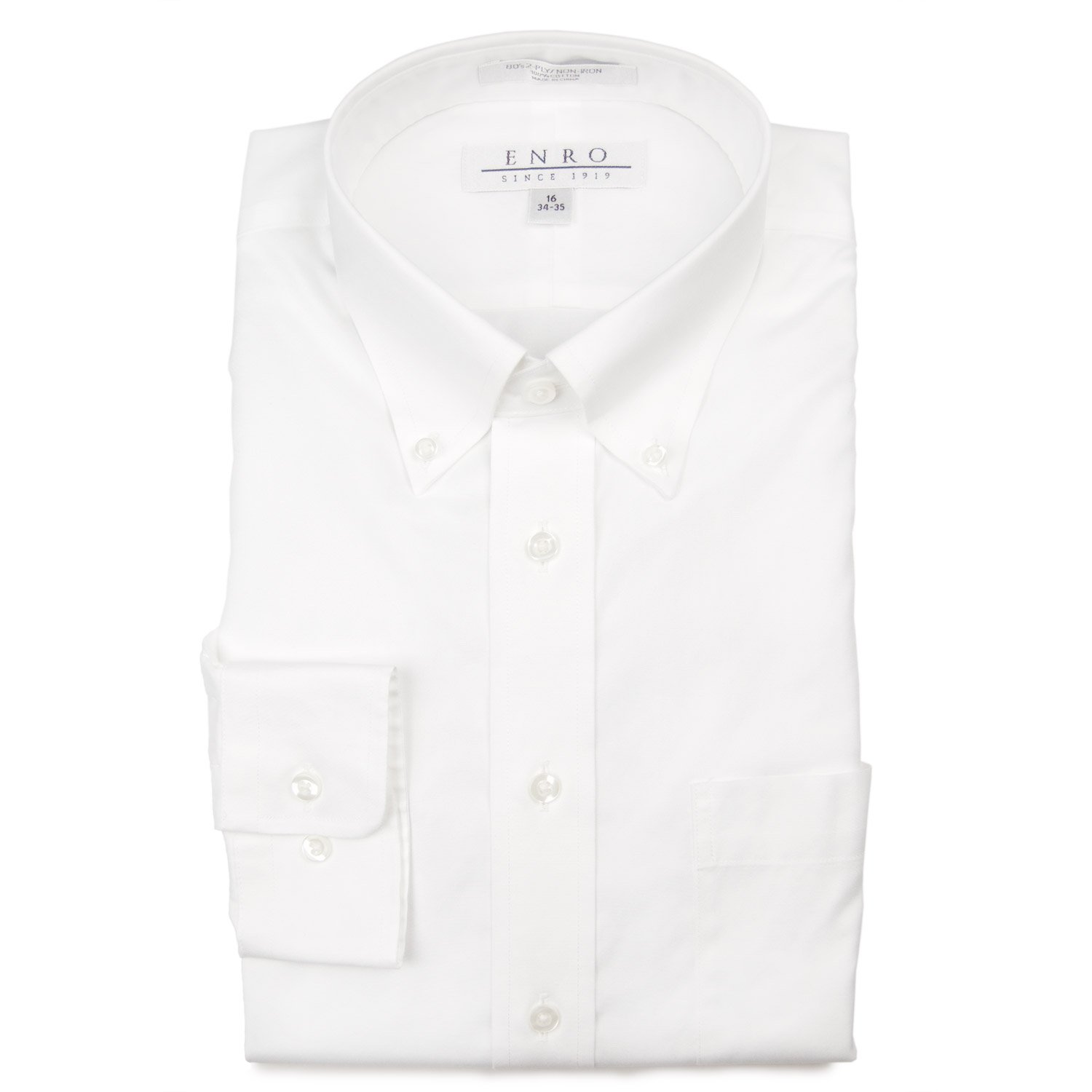 Enro Non Iron Button Down Collar Solid Color Dress Shirt | Desertcart  Gibraltar