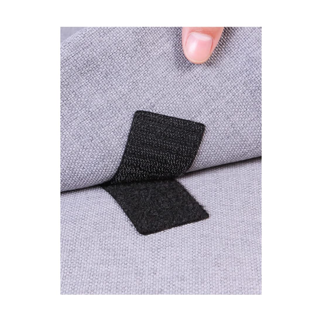 Nastro Gancio E Anello 25 Metri - Largo 20mm, Bianco | Per Tende, Tessuti, Tappeti - Cucito E Fai Da Te - Foto 11