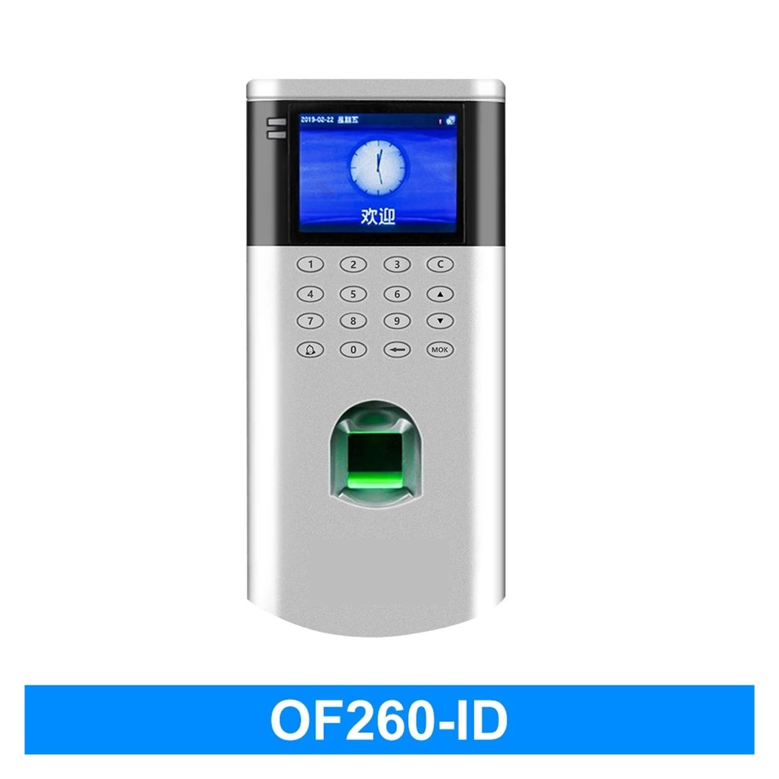 Clocking In Machine Elektrische Fingerabdruck-Zugangskontrolle Anwesenheitsmaschine für Smartcard-System TCP Ip Digicode Time Clock Recorder Of260