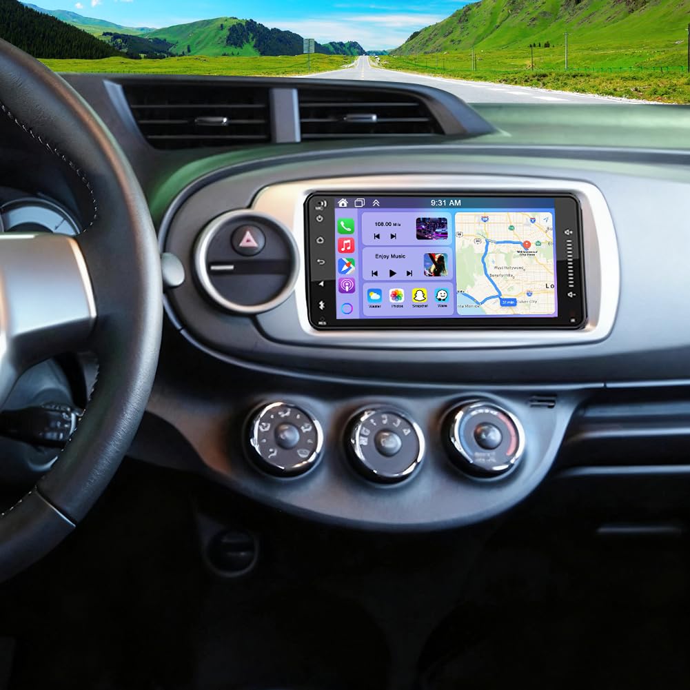 Amazon.com: 4G+64G Car Stereo for Toyota Yaris 2012-2017 with