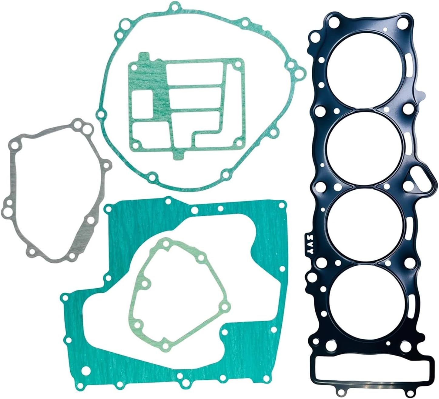 Motorcycle Cylinder CR Case Cover Oil Pan Gasket Kit for Fr1 YZF-R1 2004-2006(Oilpump Gasket)