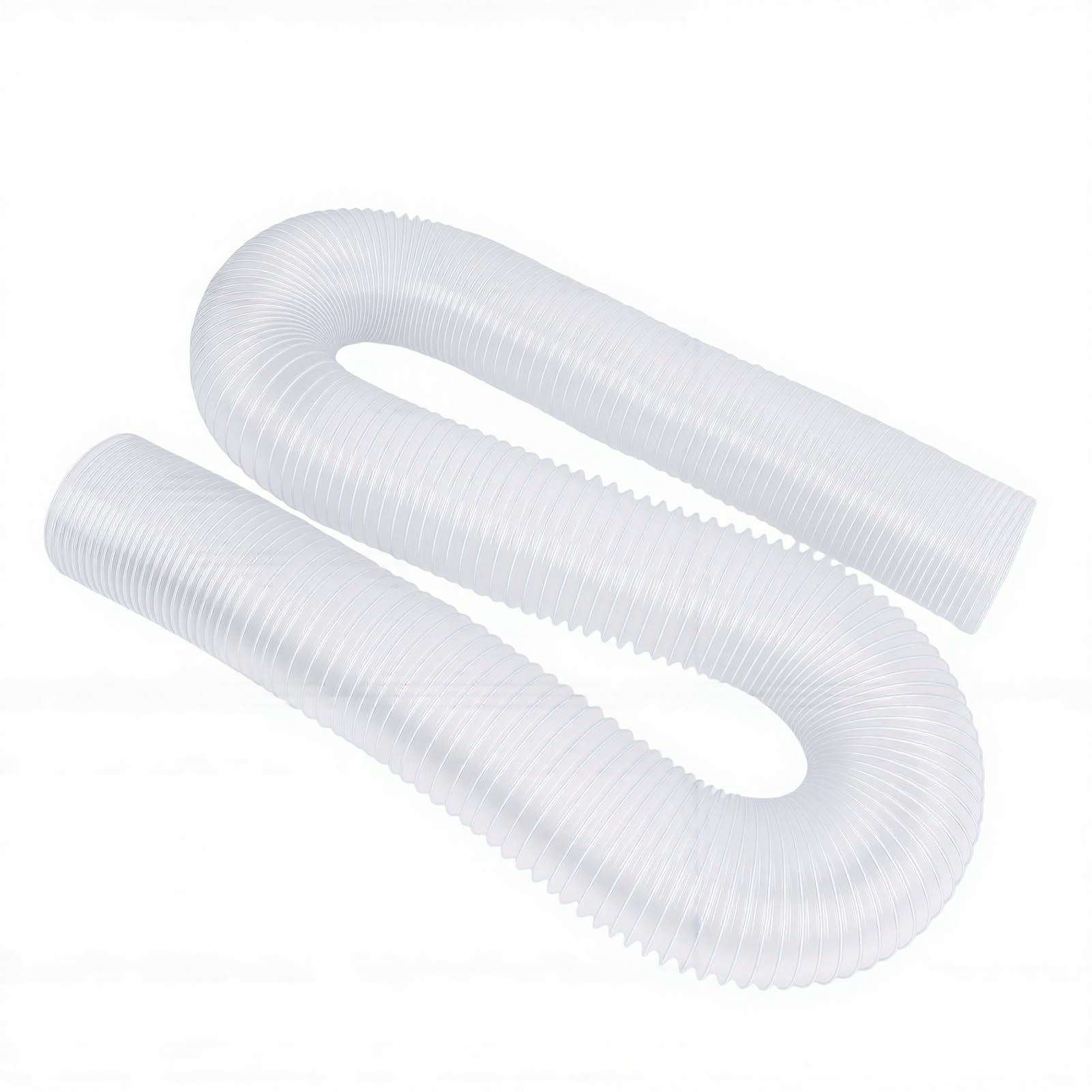 GOWENIC Wąż do Odsysania Pyłu Warsztatowego 6m X 10cm Przezroczysty PVC |Elastyczny wąż Ssący ze Zwojem z Drutu ze Stali Węglowej do Odpylacza Obróbki Drewna