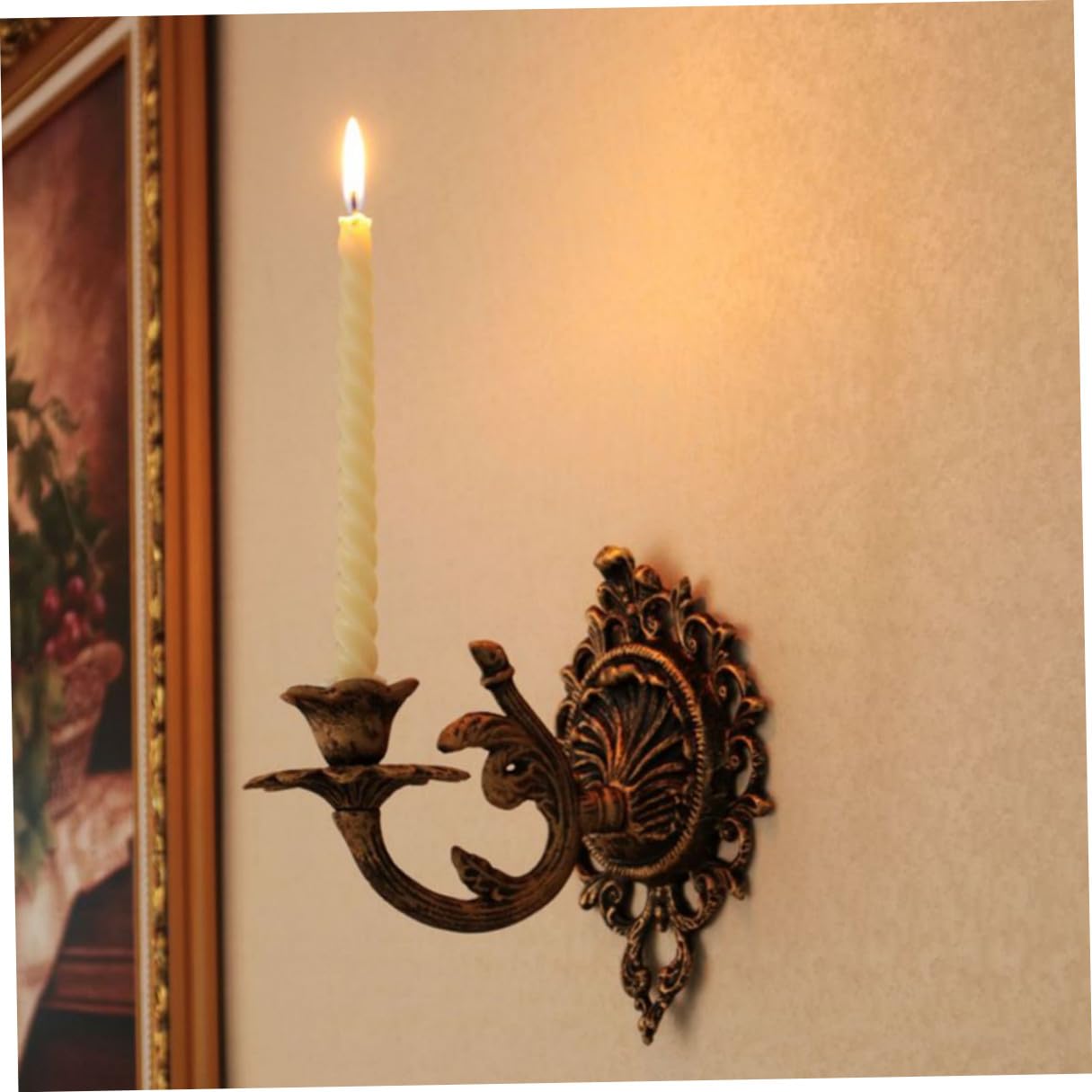Halloween Feier Wandkerzenhalter aus Eisen Gold für Wohnzimmer
