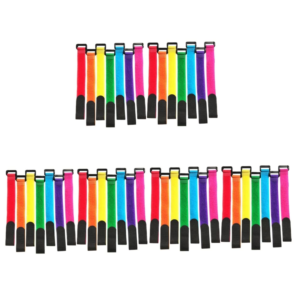 NAMOARLY 3sets Fishing Pole Carrier Angling Accessory Reusable Fixing Straps for Small Rod 20pcs*3