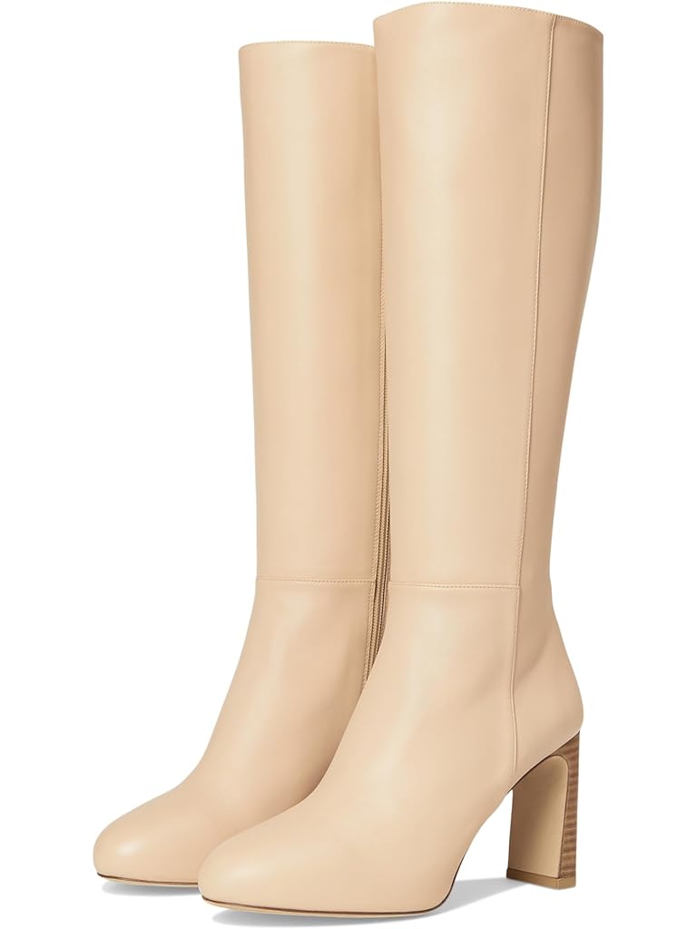 Beige Stuart Weitzman Babette Plaform Zip Boot