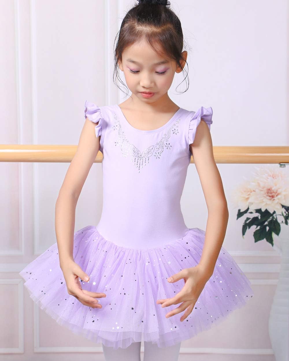 BAOHULU Ballet Leotards for Girls Full Skirted Dance Tutu Dress Party Costumes - Image 3
