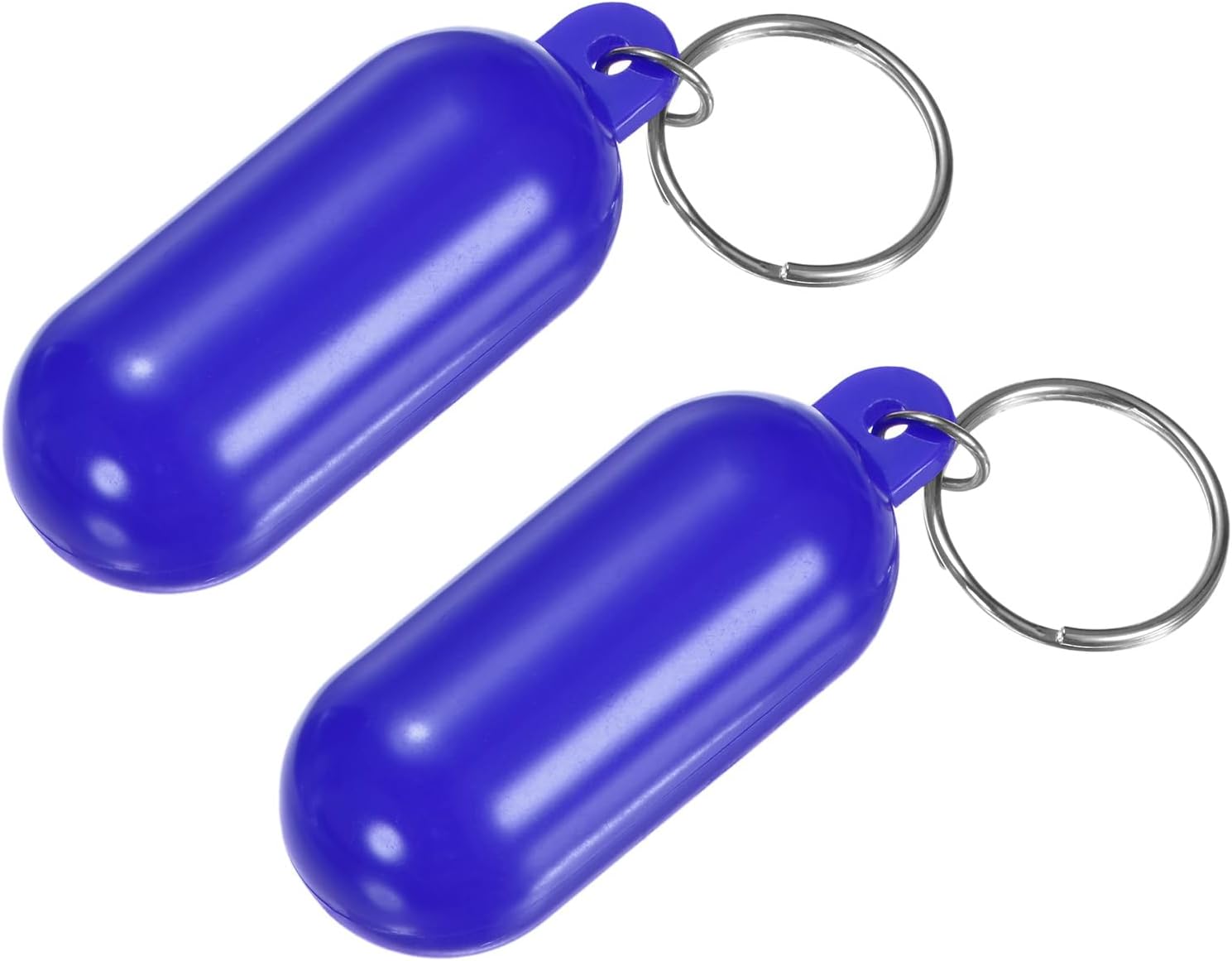 Plastic Floating Key Chain, Pills-Shape Float Key Rings Pendant Water Sport Accessory for Boating/Kayak/Fishing/Surfing/Sailing