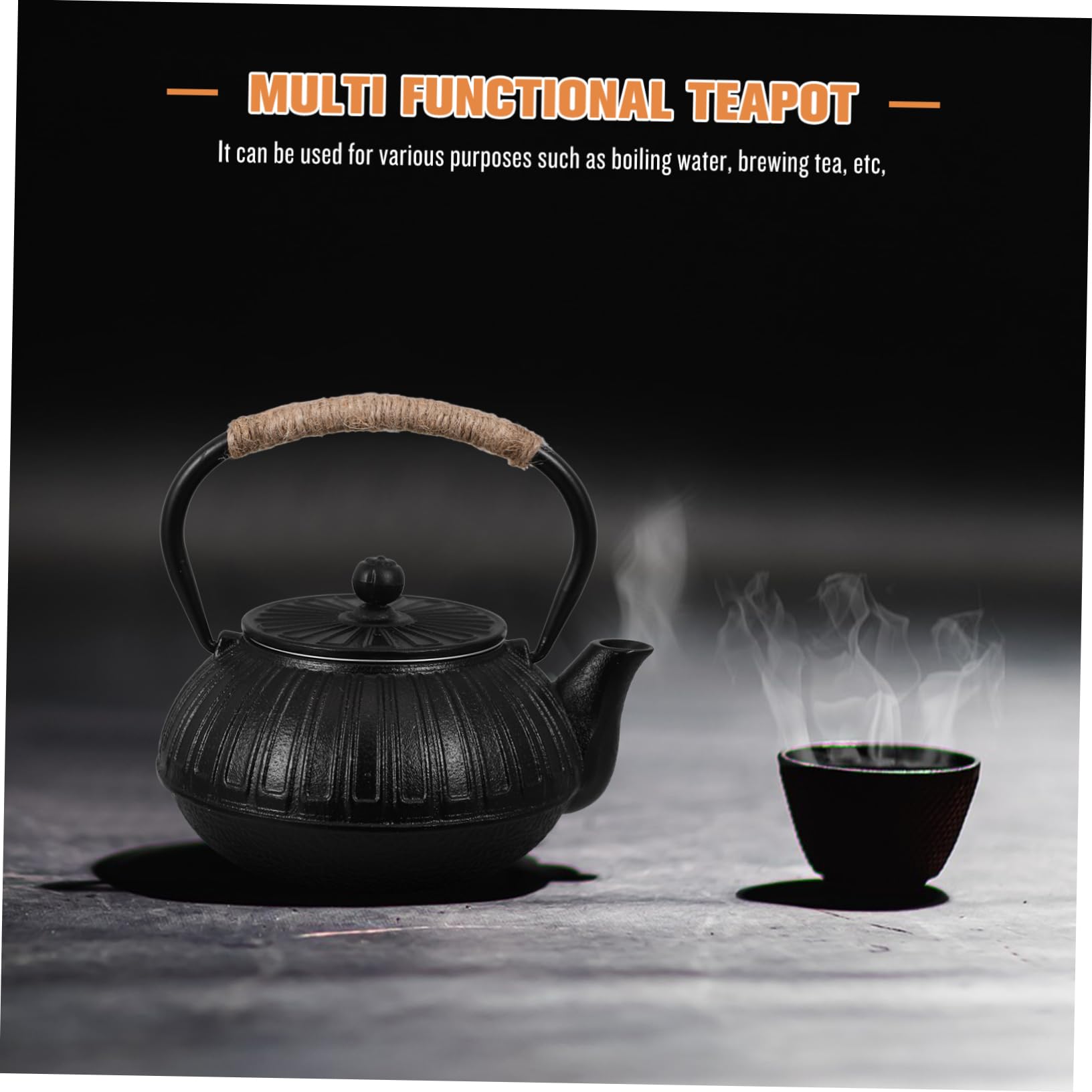 Ciieeo Tetera De Hierro Fundido Estilo Tetera De Inducción Con Hervidor s Retro Para Té Grande Y China Para Restaurante Japonesa Japonesa