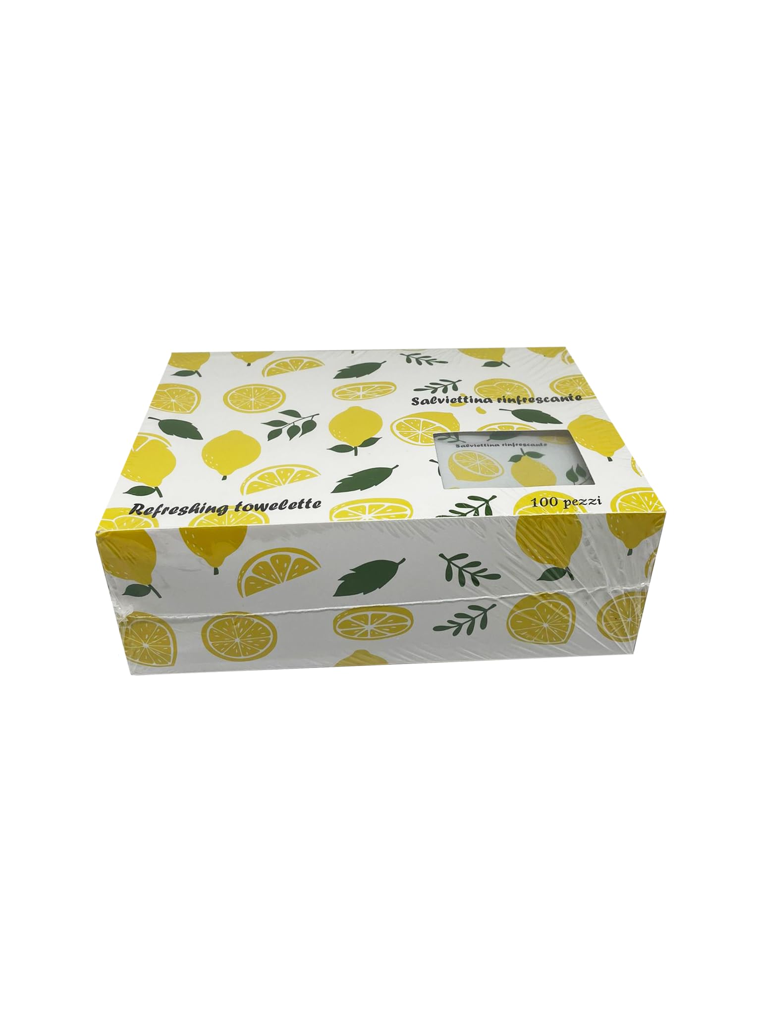 Salviette Monouso Umidificate al Limone 500 Pezzi, 7x10 Cm, Confezione Singola, Profumo al Limone, Per Ristoranti, Hotel, B&B, Alberghi