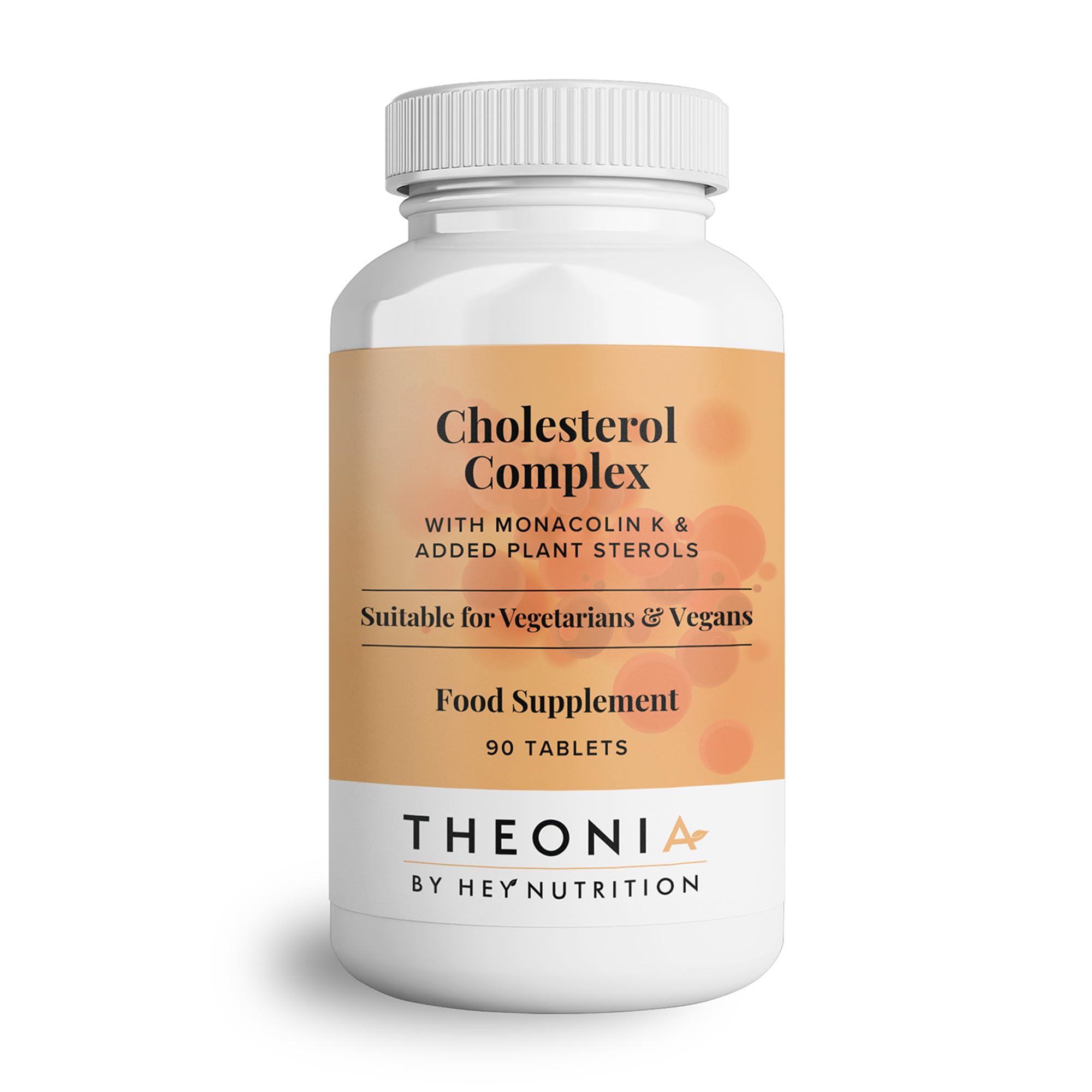 Theonia by Hey Nutrition Cholesterol Complex Supplement - with Plant Sterols & Pine Bark Extract - Advanced Cholesterol Support - 90 Tablets/30 Servings - Non-GMO, Vegan