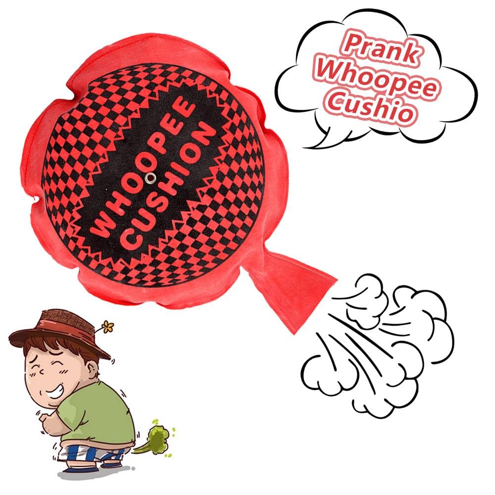 Henyall 4 Pcs Whoopee Cushion, Random Colour Fart Prank Cushion,Makes Fart Sound, Trick Joke Toy for Party & Office - Image 2