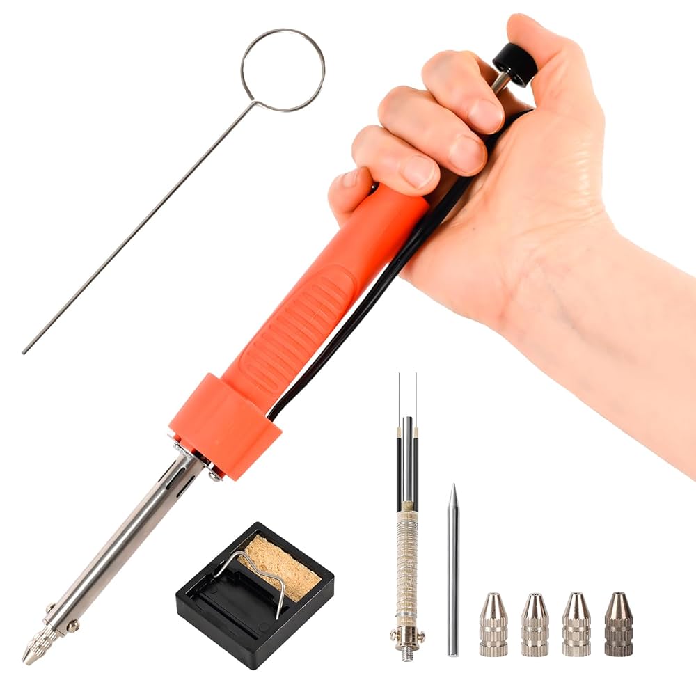 ULTECHNOVO 5pcs Desoldering Pump Parts Solder Sucker Nozzles Replacement Tips For Soldering And Heat Resistant