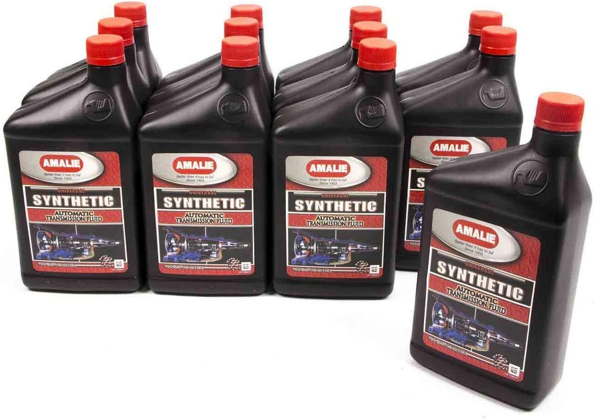 Amalie (160-72866-56-12PK Universal Synthetic Automatic Transmission Fluid - 1 Quart, (Pack of 12) : Automotive
