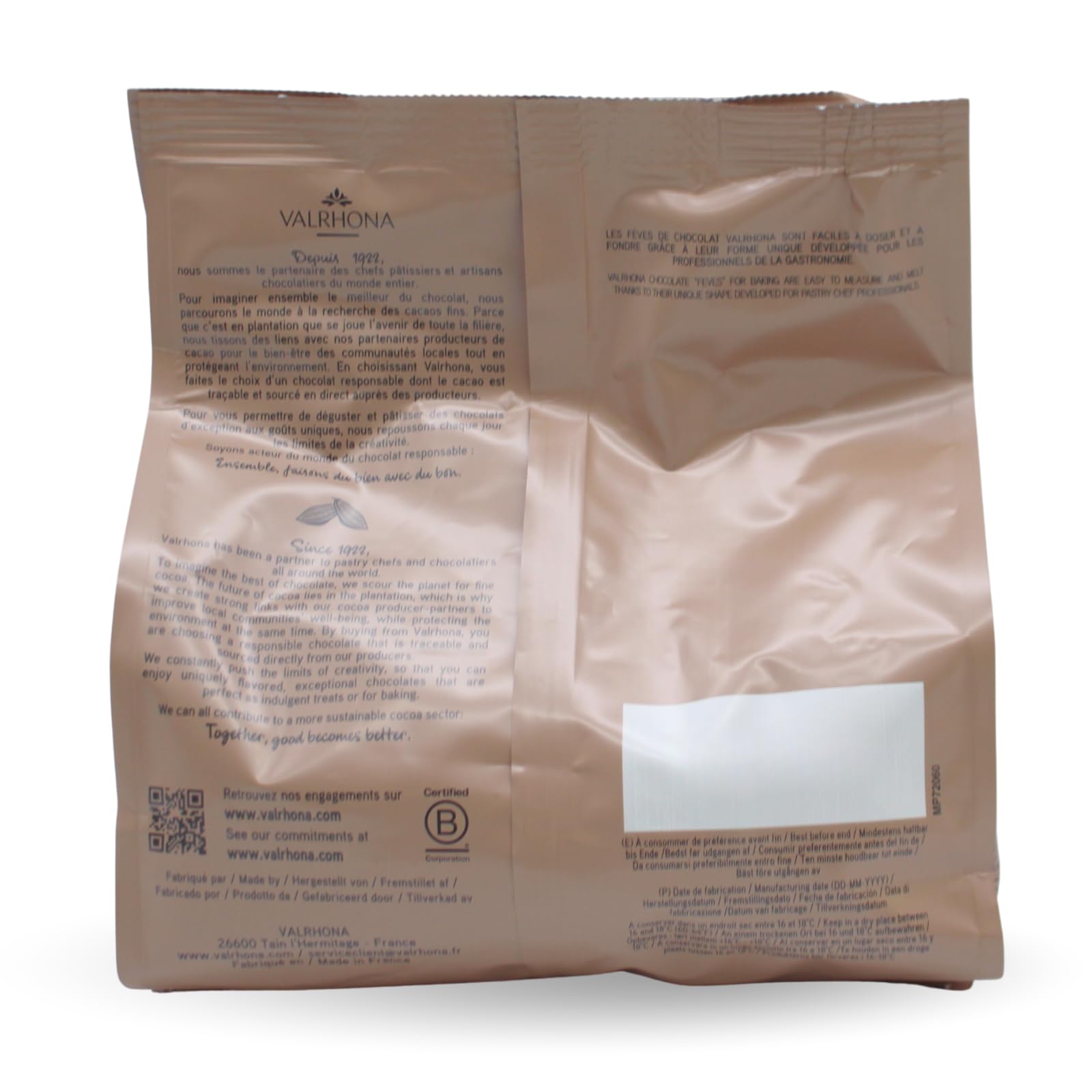 Amazon | [カカオ分40%] VALRHONA ヴァローナ フェーブ ジヴァラ