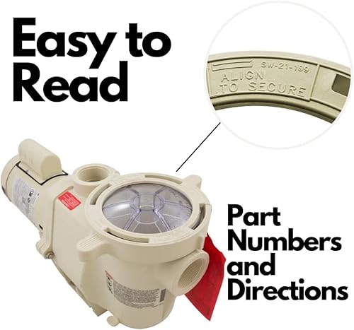 Vista 36 de Swimables Montaje completo de hardware compatible con todas las bombas de piscina Pentair Whisperflo e Intelliflo Incluye pernos de placa