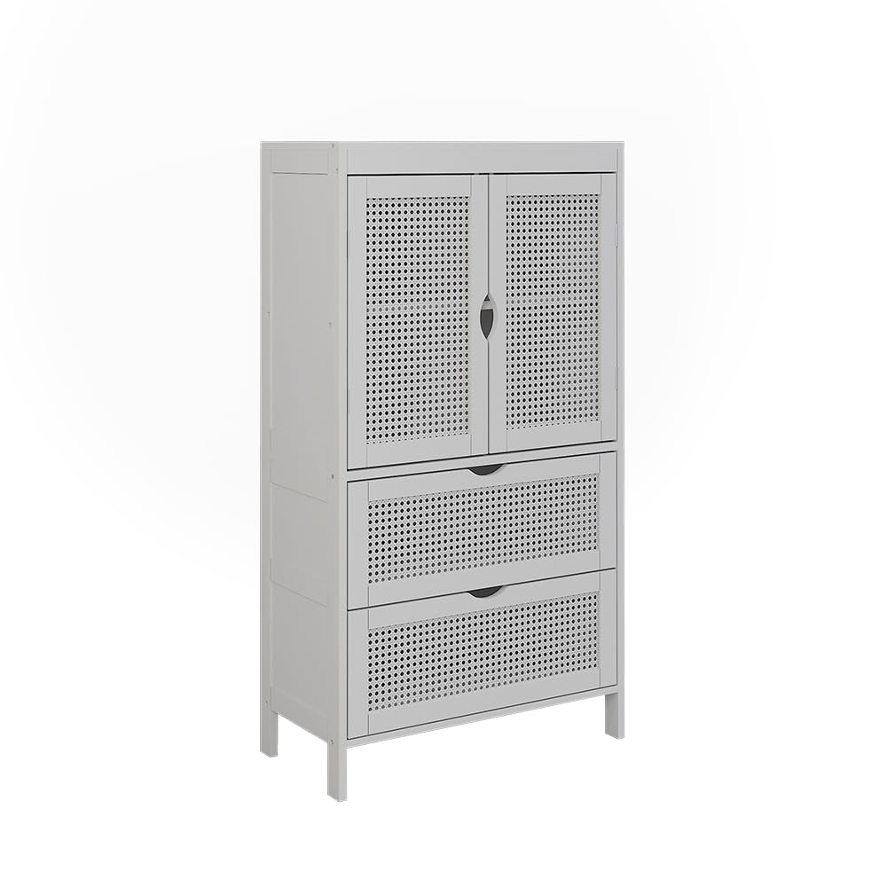 Vicco Midi cabinet Liora, White, 60 x 110 cm