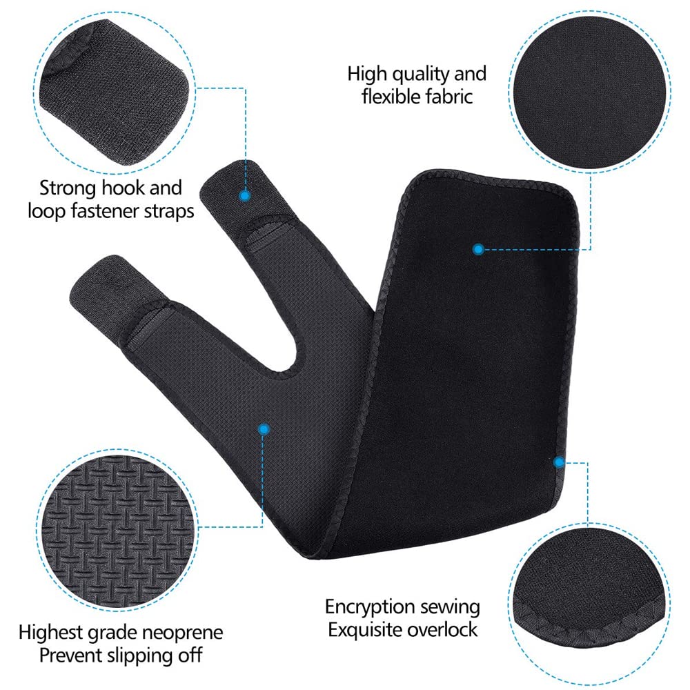 2Pcs Bracetop Muslo Brace Soporte Envoltura De Isquiotibiales Compresión Trimmer De Manga para Esguinces Musculares Estrivistas De Isquiotibiales,L
