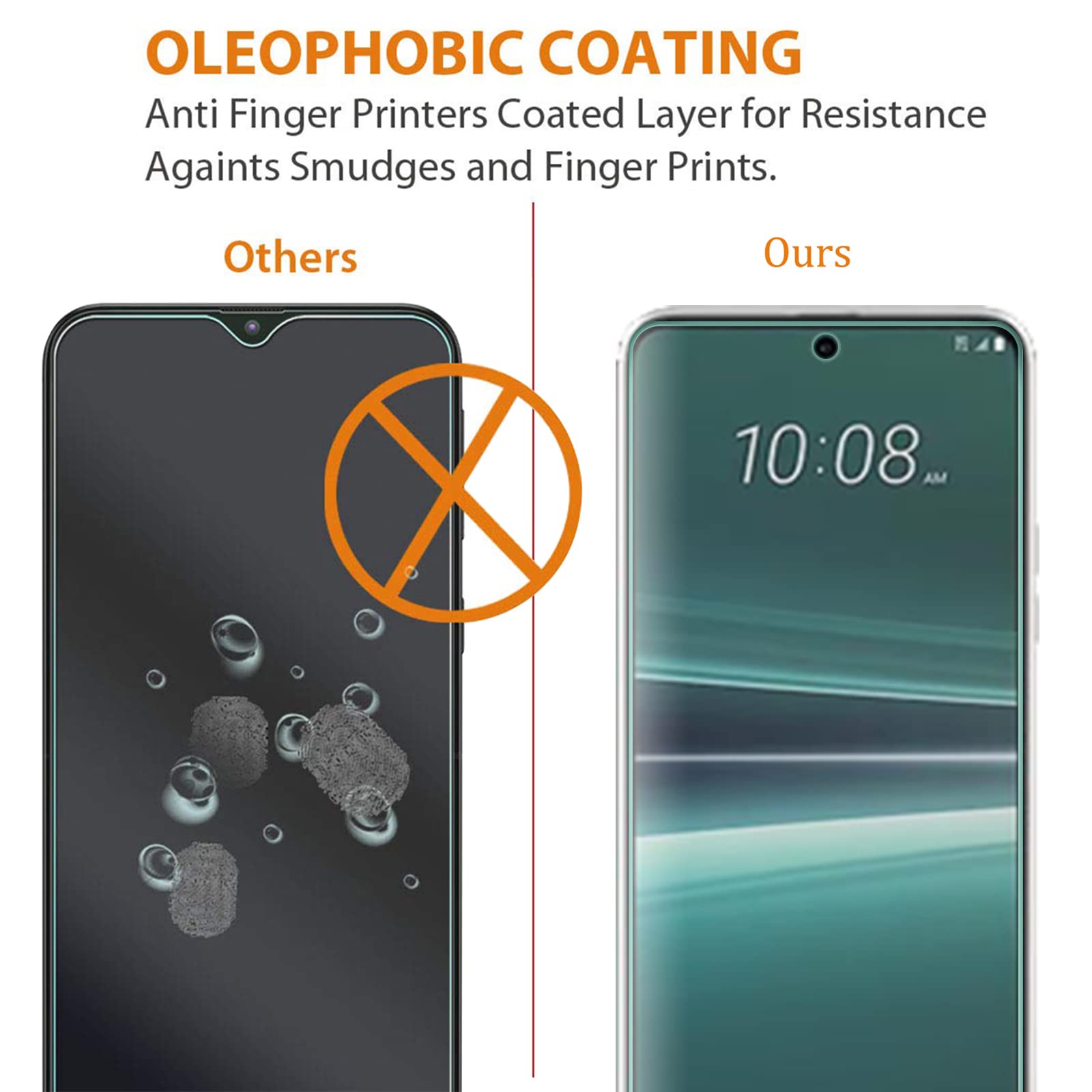 Brotect Pellicola In Vetro Ibrido Per HTC U23 Pro – 3 Pezzi, Durezza 9H, Antimpronta, Made In Germany - 4