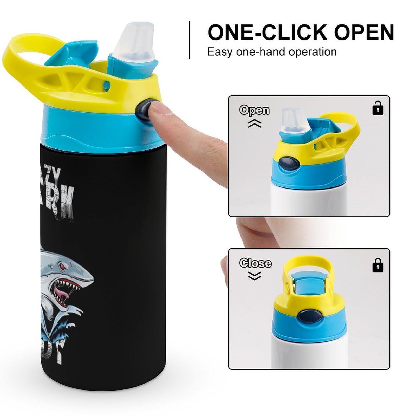 Amazon | キッズボトル Jaws ジョーズ 子供用 ステンレスマグ 500ml