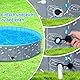 Demigreat Hundepool fur Große Kleine Hunde,80/120/ 160CM Faltbar Hunde Planschbecken, Tragbar & Eco-Friendly PVC Hunde Pool, Knochen