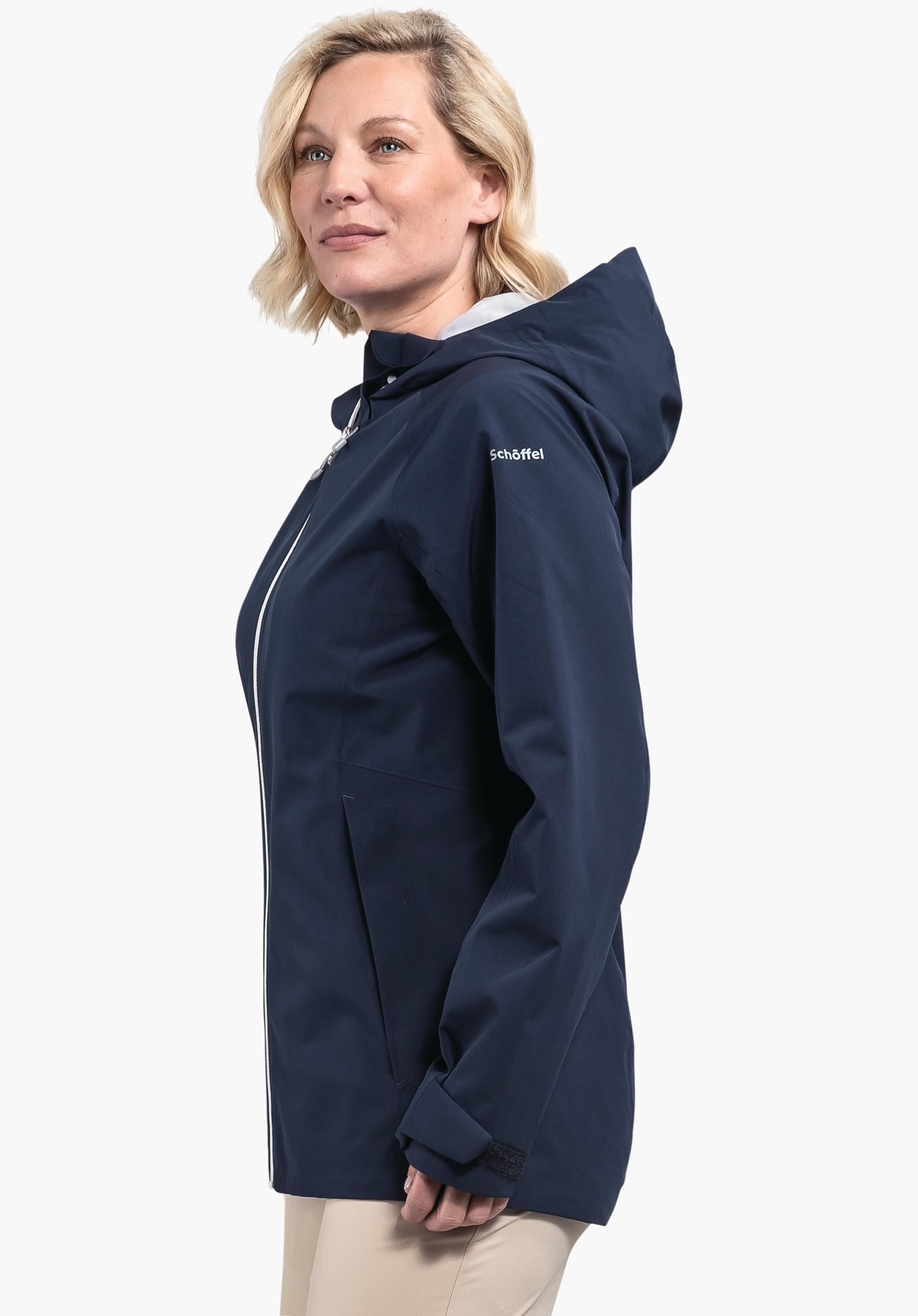 Schöffel Damen 2L Jacket Ankelspitz L, bequeme Outdoor Jacke, wasserdicht & atmungsaktiv, Regenjacke aus elastischem Venturi Material, praktische Innentasche