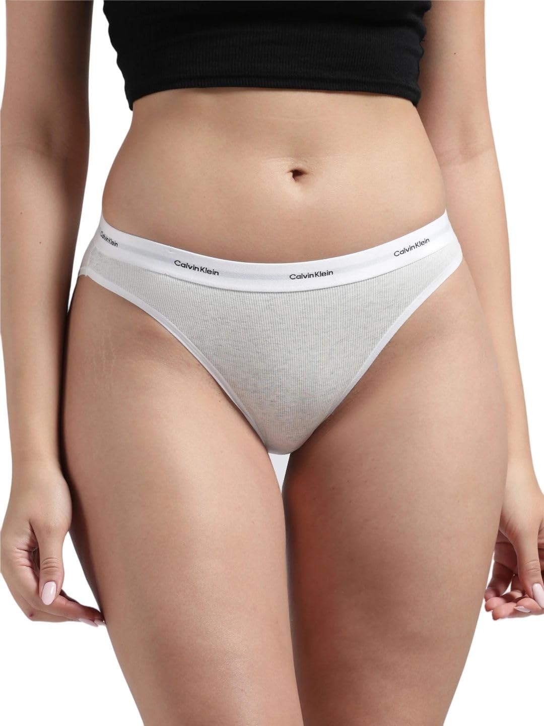 calvin klein underwear Blue Solid Mid Rise Bikini-Brief-picture-41