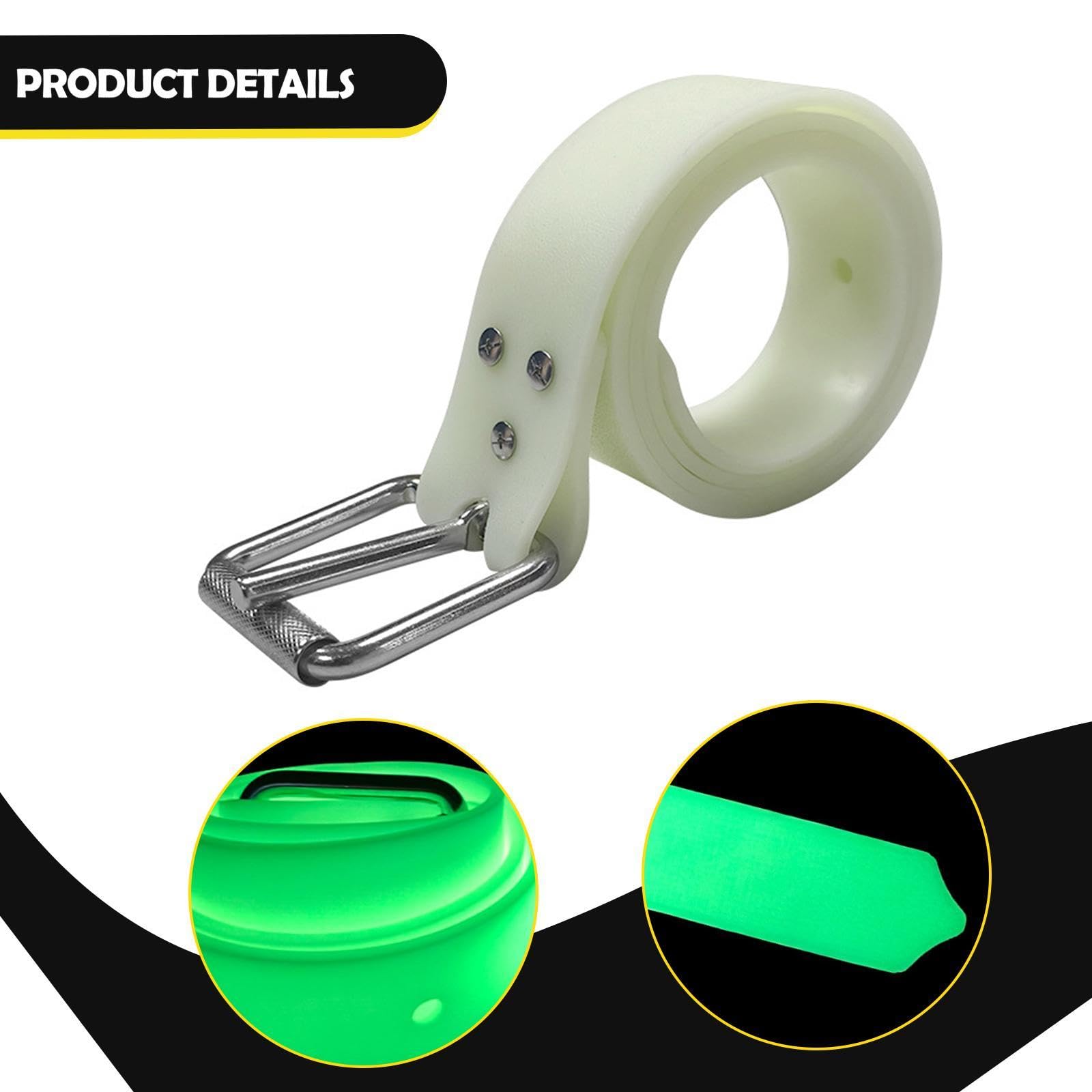 Ceinture Lumineuse de Plongée Portable à Dégagement Rapide de 1,3 M de Long pour La Plongée en Apnée, Les Opérations Spéléologiques et L'explorati, Vert