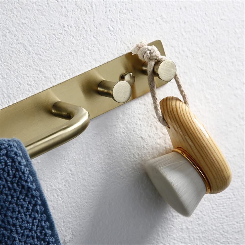 Toallero de Acero Inoxidable 304 Dorado Cepillado, toallero de Cocina, toallero de baño