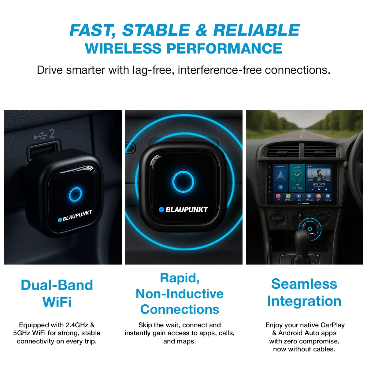 Blaupunkt Wireless CarPlay & Android Auto Receiver -4