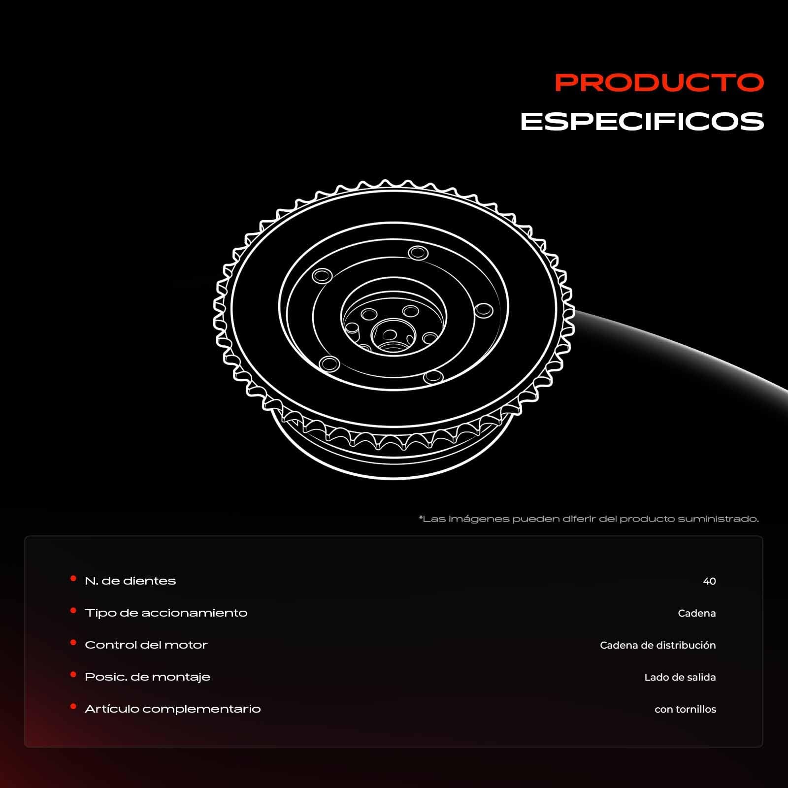 Frankberg Ajustador del árbol de levas lado de escape 11367536085 | Compatible con: M.i.n.i R.o.a.d.s.t.e.r R59, M.i.n.i R56, M.i.n.i Clubman R55, M.i.n.i Paceman R61, Serie 1 F21
