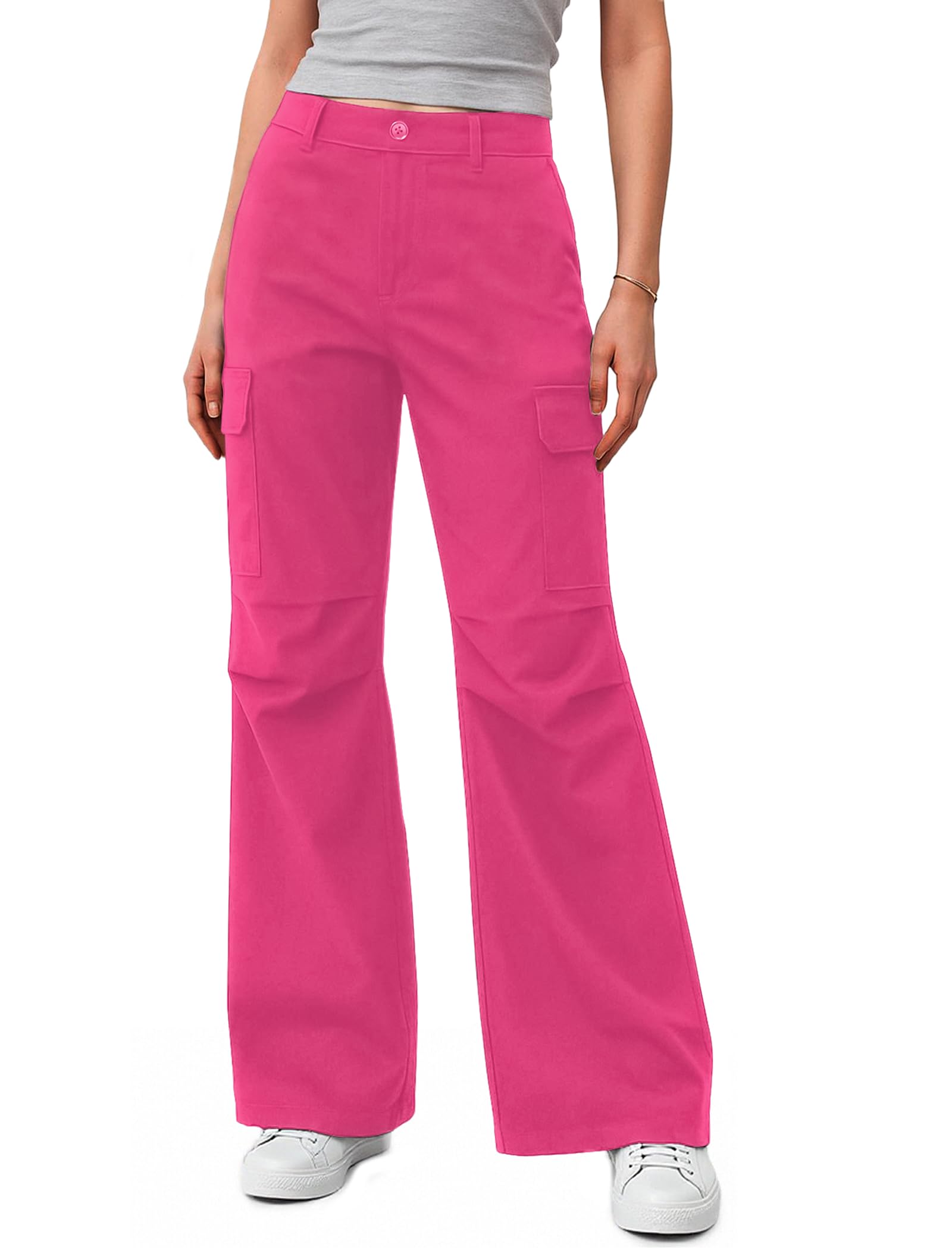 JEKAOYI Womens Cargo Pants with Pockets Quick Dry Bootcut Hiking Pants Baggy Lightweight Water-Resistant — view 8