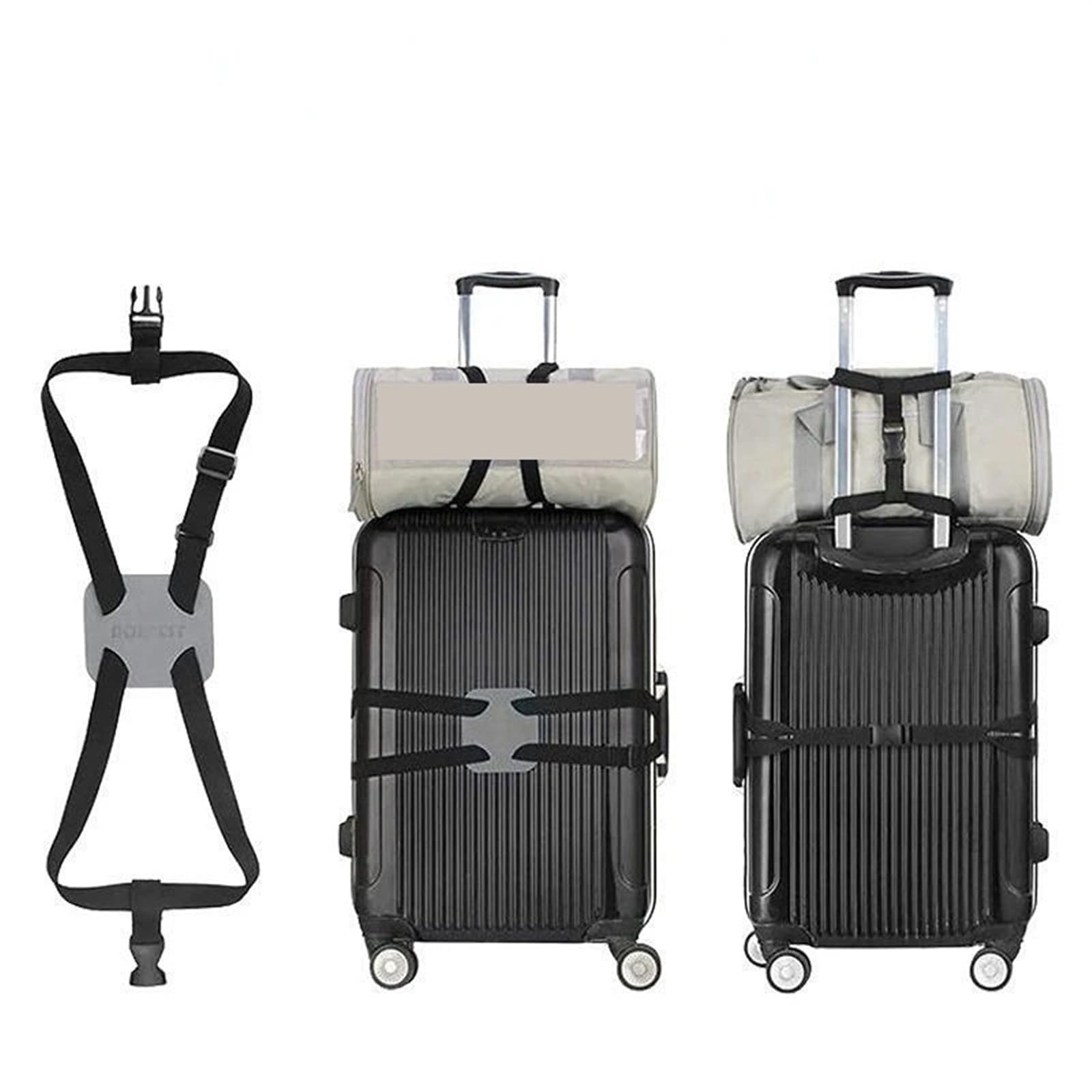 Sangles pour Bagages Sangle de Bagage Voyage, Ceinture Valise, Sac télescopique élastique for Accessoires Fixes(2pcs)
