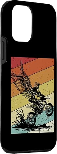Miniatura 3 de iPhone 12 mini Retro Racing Supermoto Motorcycle Riders Motocross Case