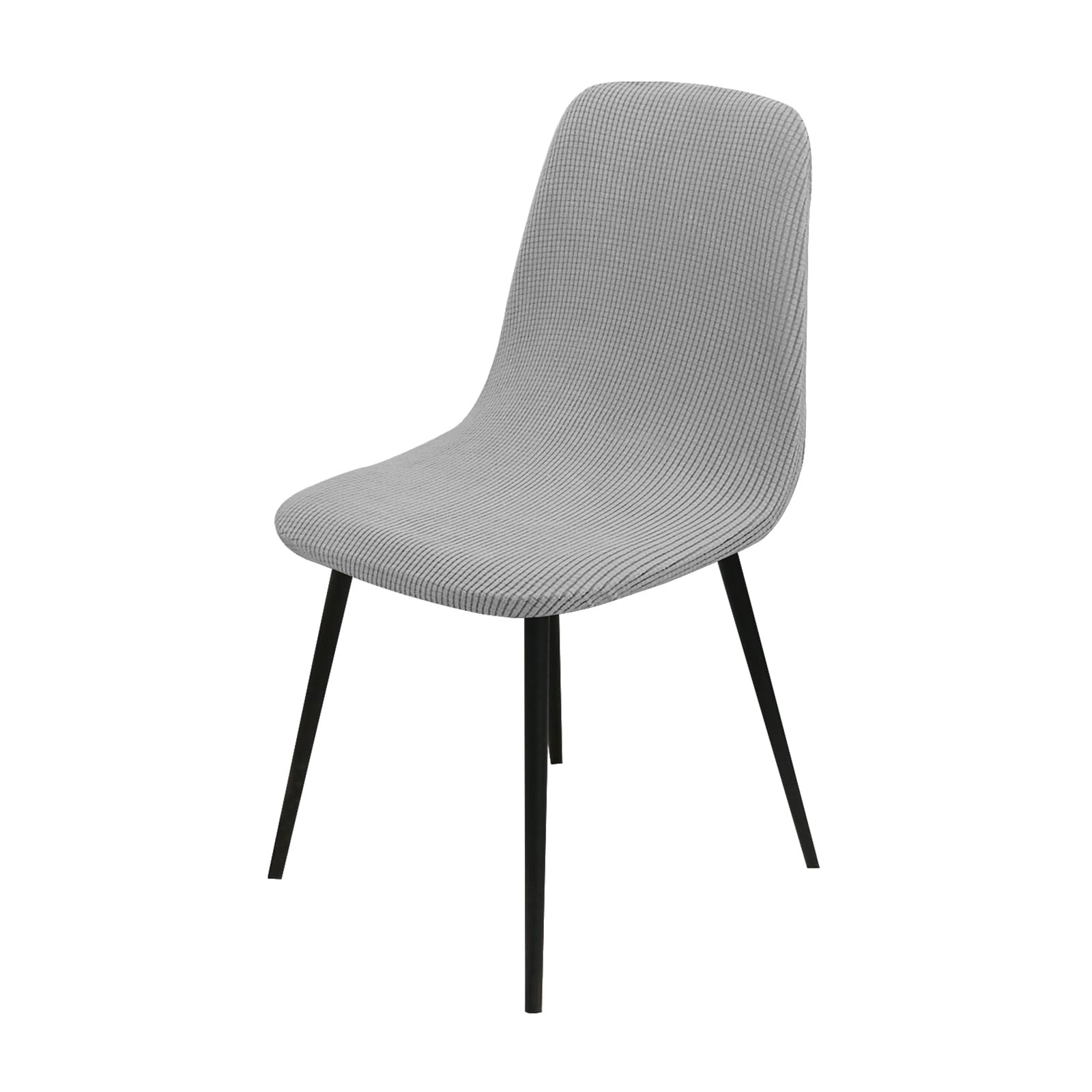 Housse de chaise velours extensible et antidérapante pour un maintien parfait du lot de 4