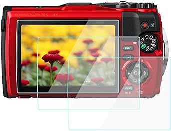 TG6 Screen Protector Compatible for Olympus Tough TG-6 TG-5 Camera, 9H Tempered Glass Anti-Scrach Anti-Bubble Anti-Dust 3 Pack