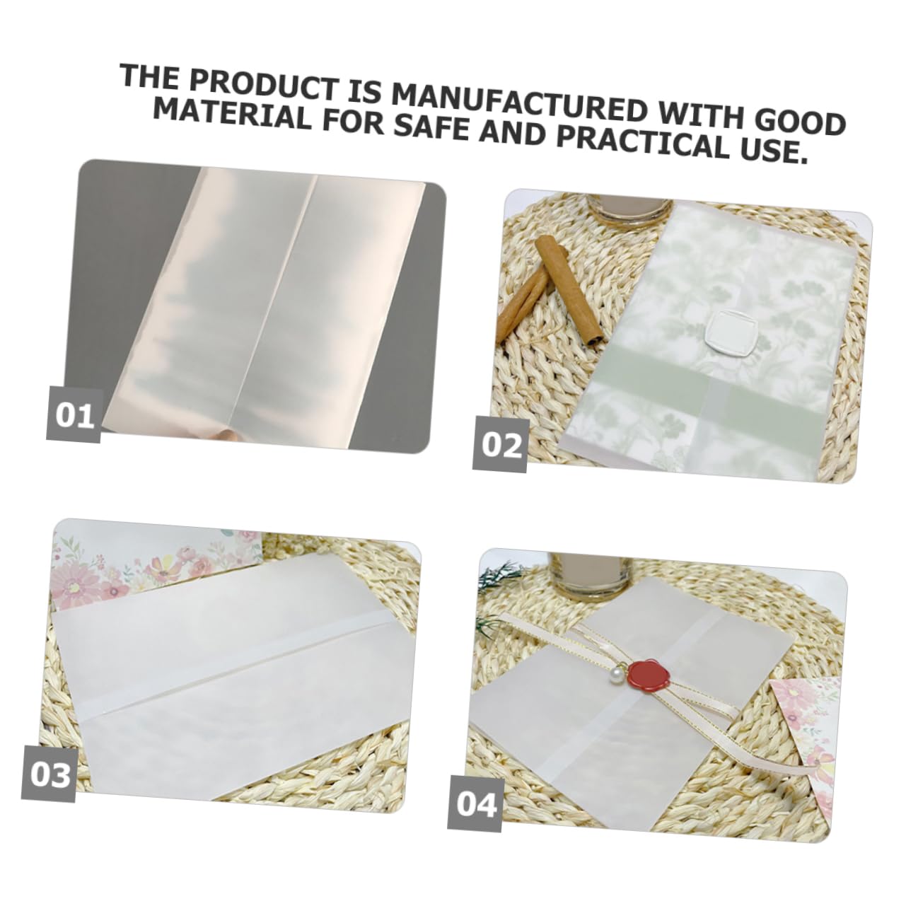 100piezas Sobres Para Invitaciones De Boda Sobres Decorativos De Sulfato Para Tarjetas De Agradecimiento y Felicitaciones