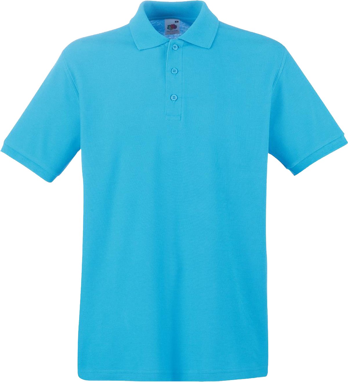 Fruit of The Loom Premium Polo Azure Blue L