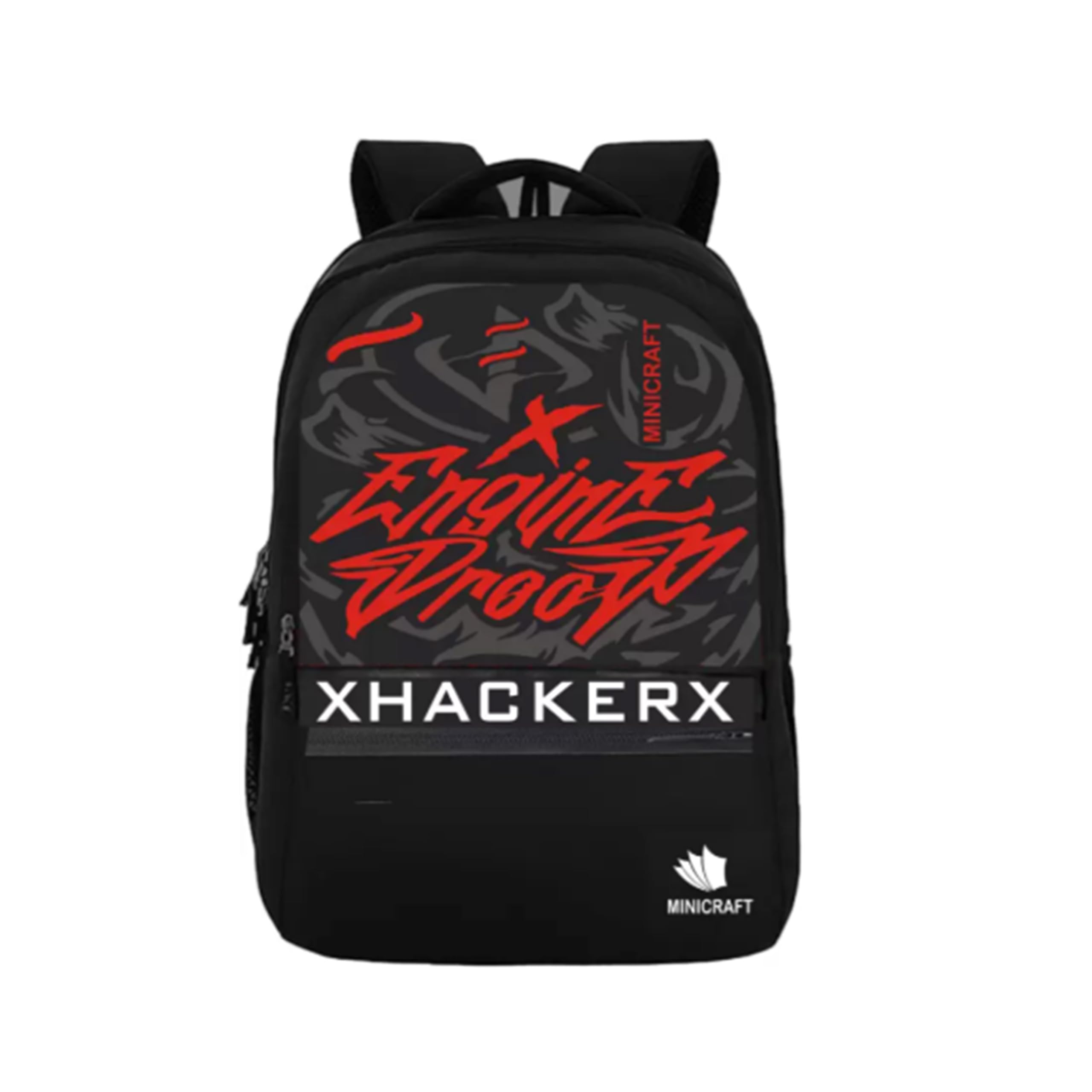 HACKER Edition Laptop Backpack with 2 Secret Pockets – Black | Water-Resistant & Stylish | Bottle Holder, Organizer | School Bag for Boys & Girls | College, Office & Travel Backpack-image-9