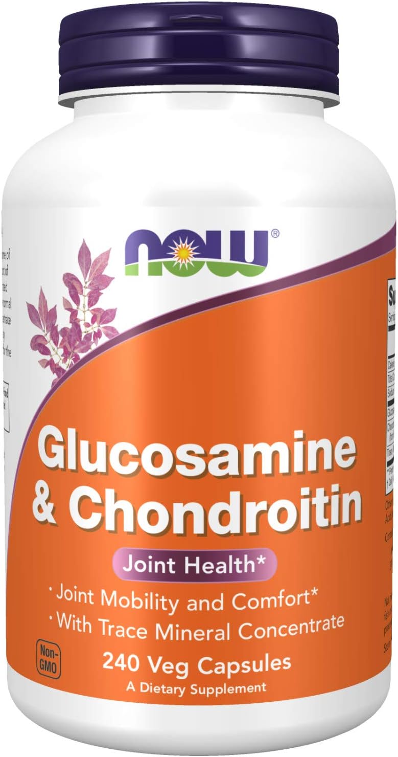 NOW Glucosamine & Chondroitin with Trace Minerals,240 Capsules Amazon